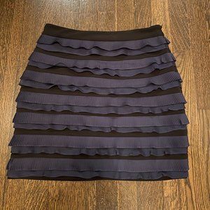 Elizabeth and James Black/Navy Mini Skirt